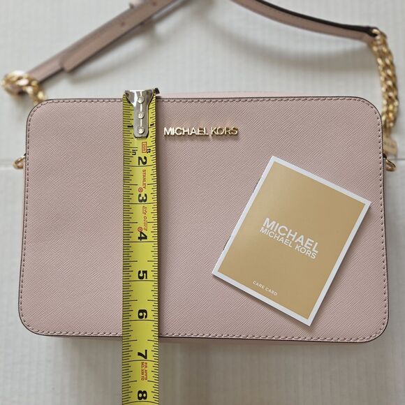 Michael Kors Jet Set Large East West Crossbody Signature Leather Bag Handbag - Picture 10 of 11